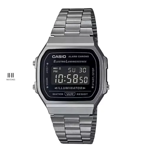 Casio A168WGG-1BDF &ndash; Đồng hồ Vintage Illuminator unisex 