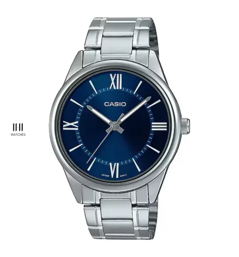 Casio MTP-V005D-2B5UDF &ndash; Đồng Hồ Nam D&acirc;y Th&eacute;p Ch&iacute;nh H&atilde;ng