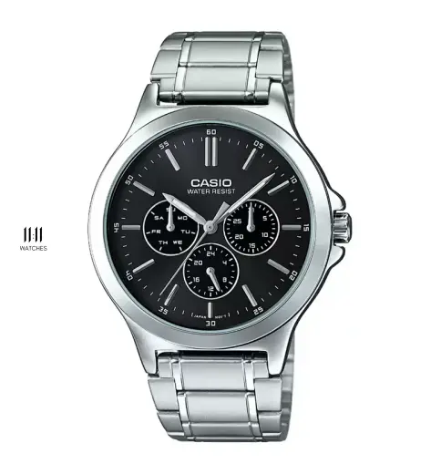 Casio MTP-V300D-1AUDF &ndash; Đồng Hồ Nam D&acirc;y Th&eacute;p Đa Chức Năng