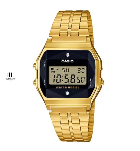 [Đồng hồ Unisex CASIO] A159 gold